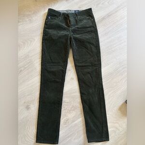 AG Adriano Goldschmied Olive Corduroy Pants